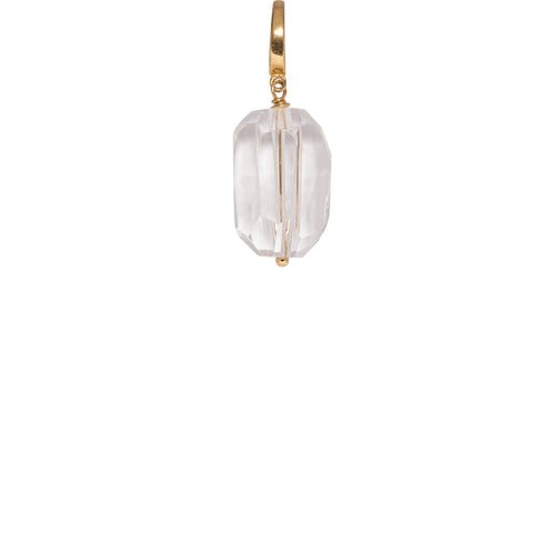 Rock Crystal Semi- Precious Clip-On Charm