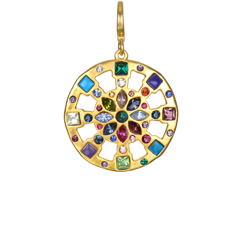 Mosaic Mandala Clip-On Charm