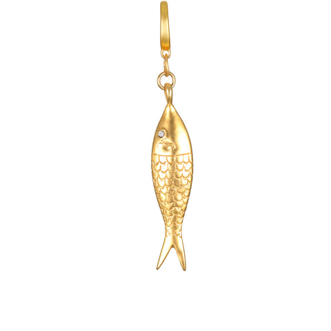 Golden Fish Clip-On Charm