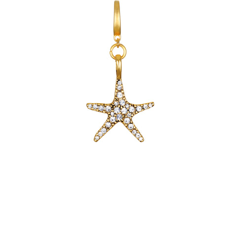 Mini Pavé Starfish Clip-On Charm