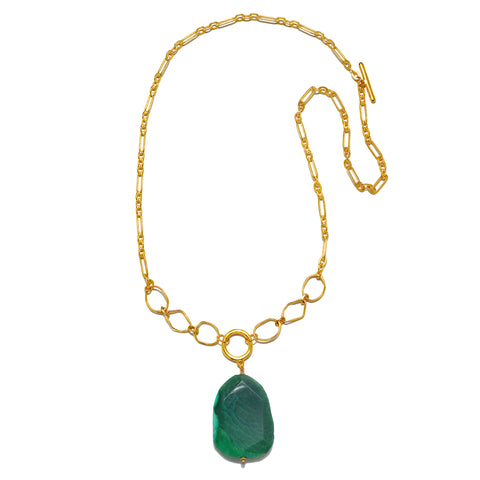 Agnes Convertible Necklace- Green