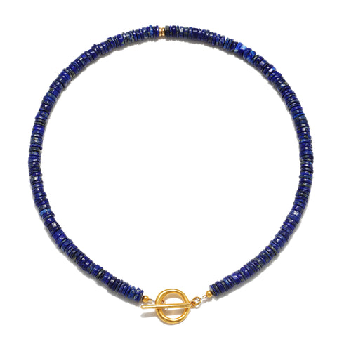 Lapis Beaded Choker Necklace