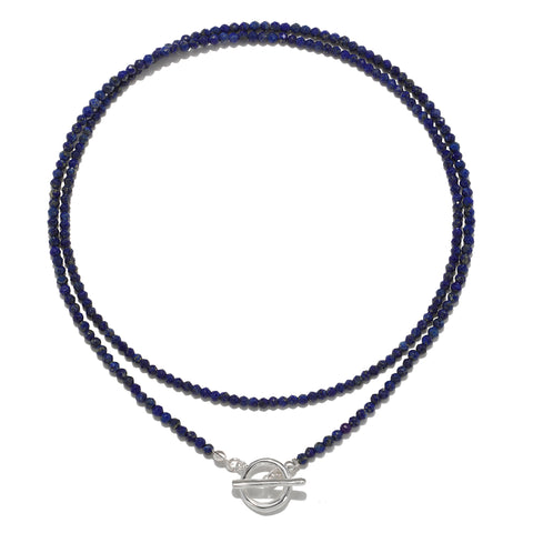 Lapis Convertible Beaded Necklace