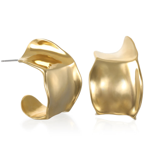 Nelle Hoop Earrings - Gold