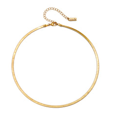 Evie Herringbone Chain Necklace | Sequin